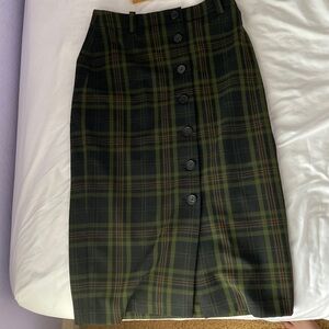 Wilfred plaid pencil skirt